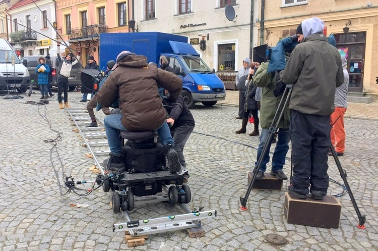 Na planie filmowym "Ojca Mateusza"