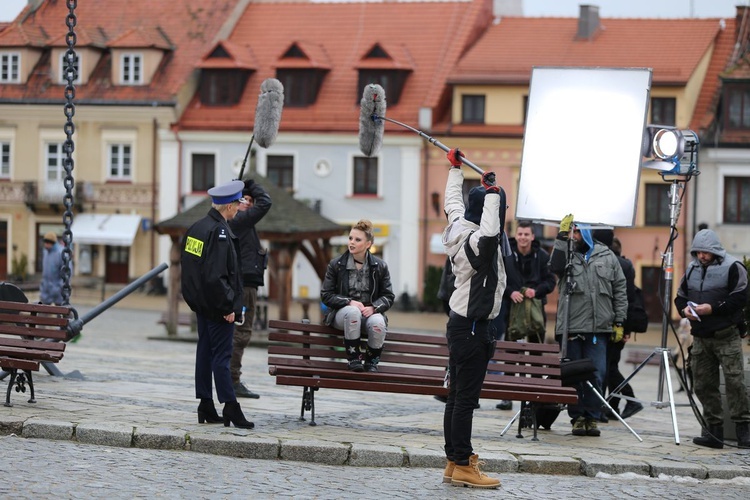 Na planie filmowym "Ojca Mateusza"