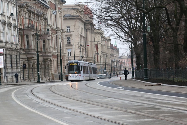 Przebudowana ulica Basztowa w Krakowie