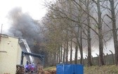 Pożar hurtowni chemicznej w Radomiu