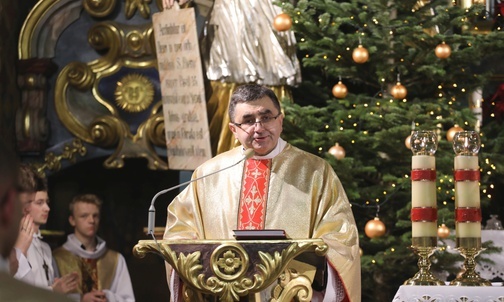 O radości z Bożego Narodzenia mówił ks. kan. Grzegorz Gruszecki, proboszcz konkatedry