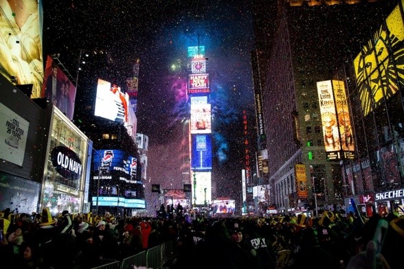 1 mln osób powitało Nowy Rok na Times Square