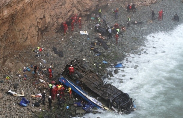 Już 51 ofiar śmiertelnych wypadku autobusu w Peru