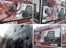 Antyaborcyjna wystawa zdemolowana w Warszawie