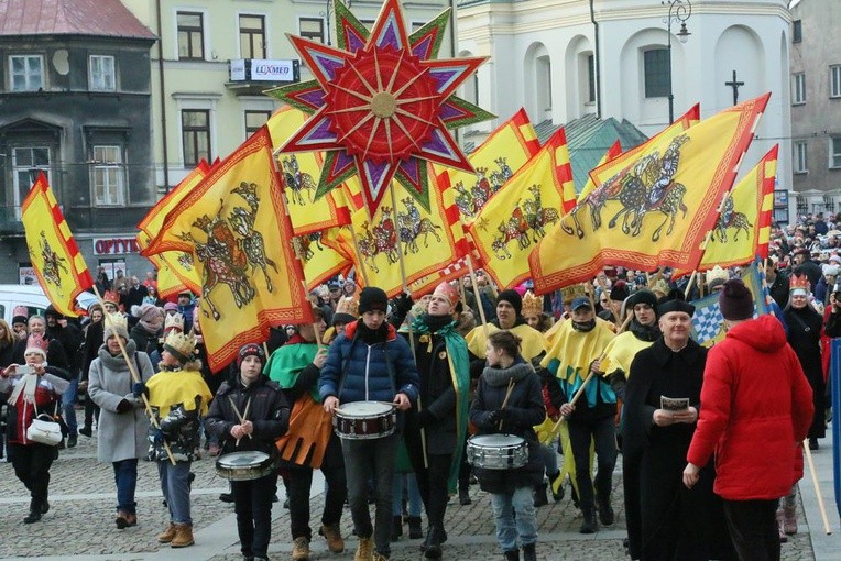 Orszak pod lubelską katedrą