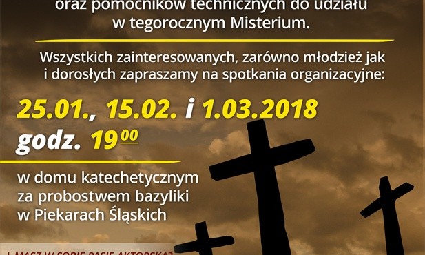 Piekary Śl.: Zostań aktorem misterium Męki Pańskiej