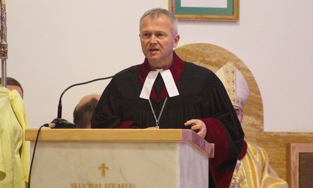 Kaznodzieją spotkania był bp Marcin Hintz z Kościoła ewangelicko-augsburskiego