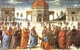 Perugino, Przekazanie kluczy św. Piotrowi