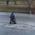 Pokaz ratownictwa na lodzie w Parku Śląskim 