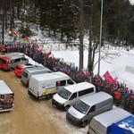 Kibicowanie pod Wielką Krokwią