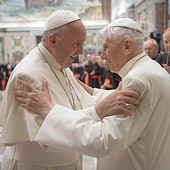 28.06.2016.Spotkanie papieża Franciszka z Benedyktem świętującym 65 lat kapłaństwa.