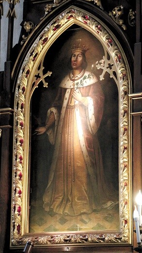 Obraz świętego w kościele farnym w Radomiu, przed którym niejednokrotnie się modlił.