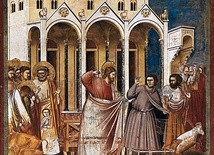 Giotto di Bondone
Wypędzenie przekupniów ze świątyni 
fresk, 1303–1305
kaplica Scrovegni, Padwa