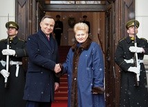 Rozmowy prezydentów Litwy i Polski przebiegały w bardzo dobrej atmosferze.