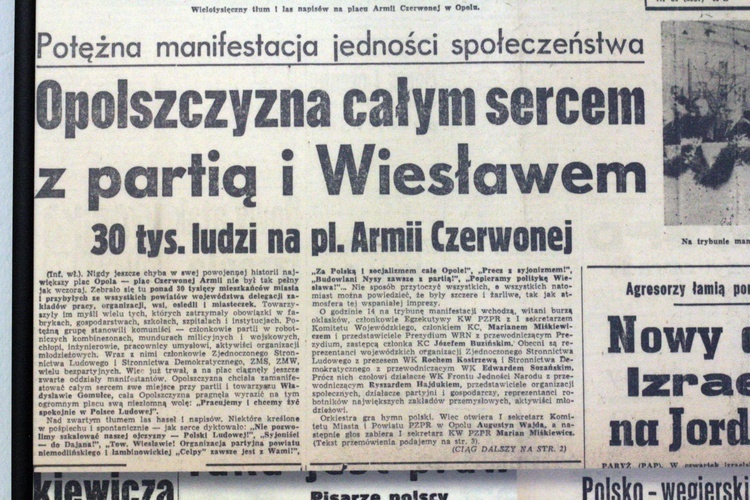 Żydzi w Opolu, Marzec '68