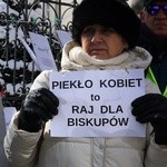 Pikieta zwolenników aborcji pod pałacem arcybiskupa