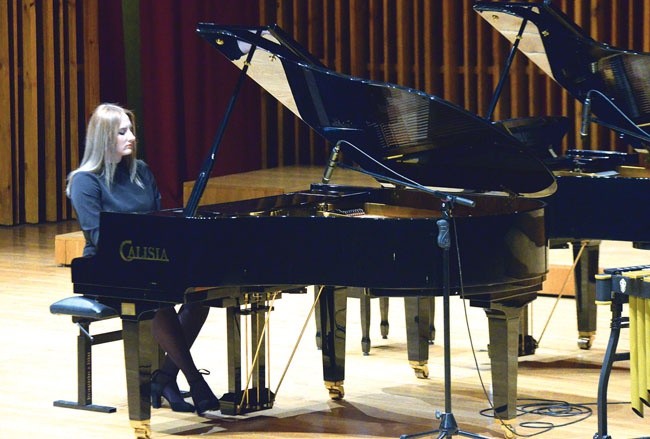 Kamila Woźniak zagrała etiudę c-moll, opus 10,  numer 12, „Rewolucyjną”, Fryderyka Chopina.