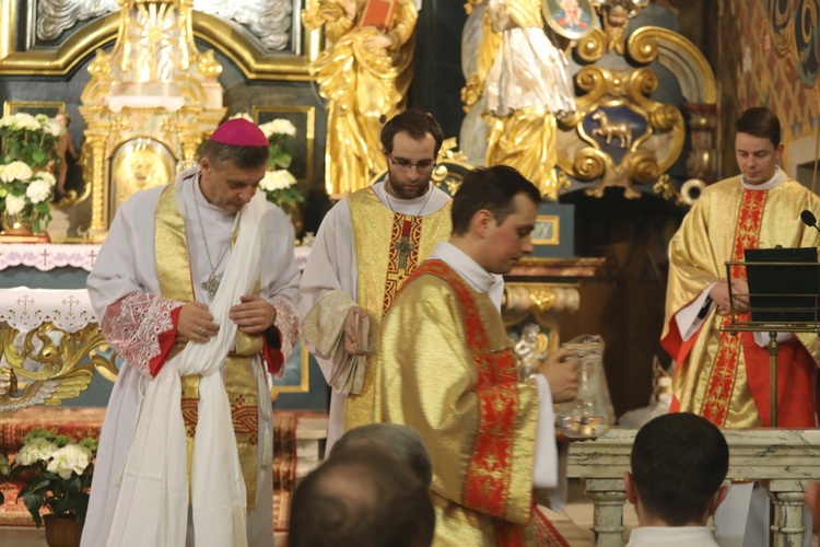 Liturgia Wielkiego Czwartku w konkatedrze w Żywcu - 2018