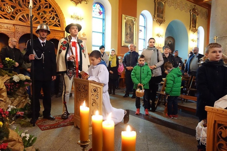 Święcenie pokarmów w Poroninie 