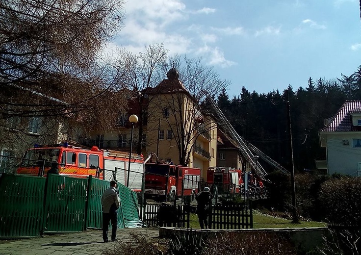 Pożar w hotelu w Kudowie-Zdroju