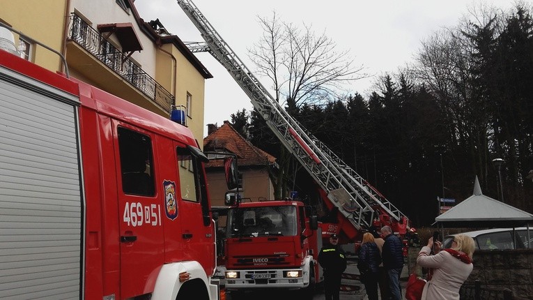 Pożar w hotelu w Kudowie-Zdroju