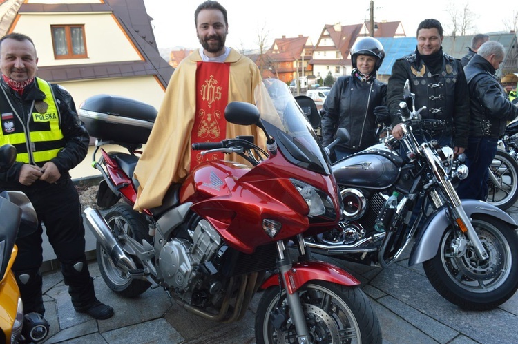 Motocykliści w Bukowinie Tatrzańskiej