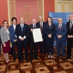 Przekazanie certyfikatu UNESCO Tarnowskim Górom