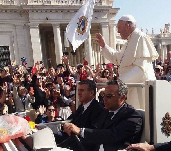 Spotkanie delegacji KUL z papieżem Franciszkiem