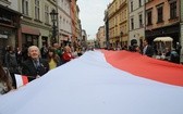 Bicie rekordu długości flagi narodowej Kraków 2018 - cz. 1