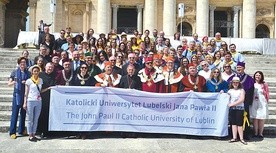 Delegacja KUL w Rzymie.