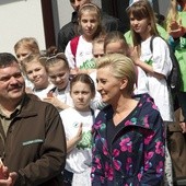 Prezydentową i wszystkich gości powitał Andrzej Matysiak. 