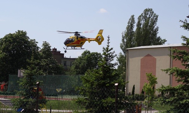  Akcja ratunkowa przy Zespole Szkół Katolickich w Mławie