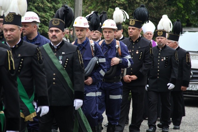 Pogrzeb górnika z "Zofiówki"