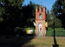 Modlitwa ekspiacyjna przy kapliczce w Oliwie