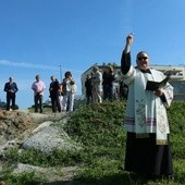 Poświęcenie placu pod budowę szkoły przy Berylowej