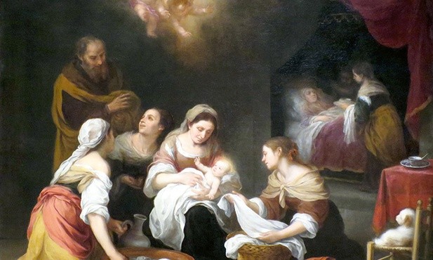 Bartolomé Esteban Murillo "Narodziny św. Jana Chrzciciela", olej na płótnie, ok. 1655 r. Muzeum Nortona Simona Pasadena