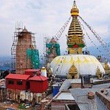 Stupa Swayambhunath, święte miejsce buddyzmu.