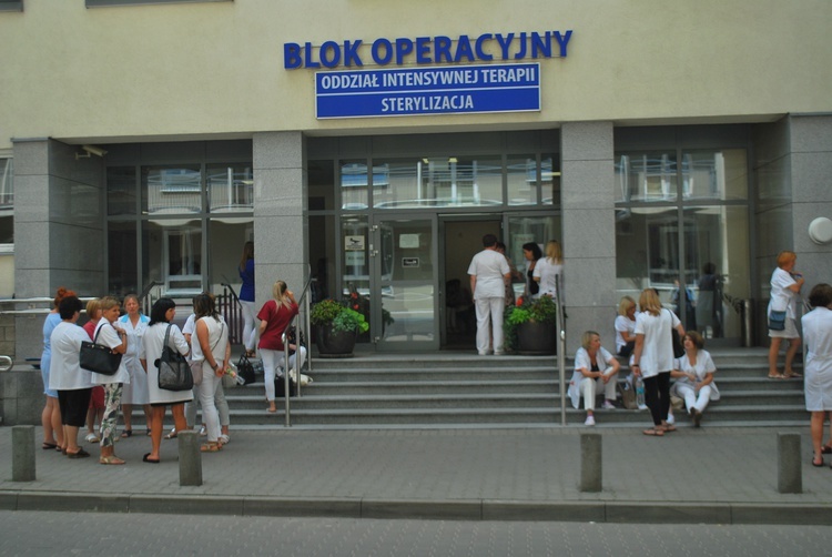 Strajk pielęgniarek lubelskiego szpitala