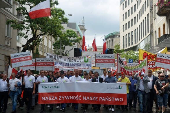 W Warszawie protestowali rolnicy