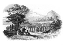 Pierwsi męczennicy japońscy zginęli w 1597 roku. Ich ciała zostały na wzgórzu przez 6 miesięcy, aż hiszpańscy żeglarze zabrali je do Manili.