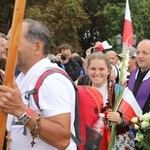 Powitanie 27. Pielgrzymki Diecezji Bielsko-Żywieckiej - grupy hałcnowskie na Jasnej Górze - 2018