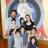 Tannit i Felipe z dziećmi: Felipe Felixem, Ester, Marco, Andre, Pedro i Agnes.