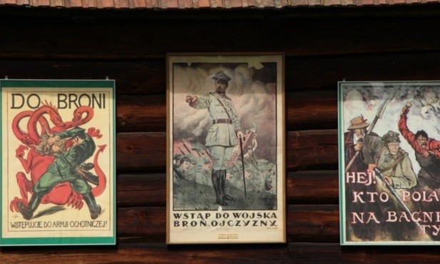 Plakaty wzywające do zgłaszania się do wojska w 1920 roku
