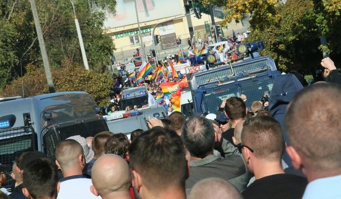 Do próby zatrzymania marszu równości doszło na ulicy Świętoduskiej w Lublinie