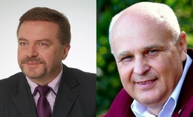 Po lewej Lucjan Chrzanowski, nowy prezydent Żyrardowa. Po prawej Piotr Irla, wybrany burmistrzem Rawy Mazowieckiej