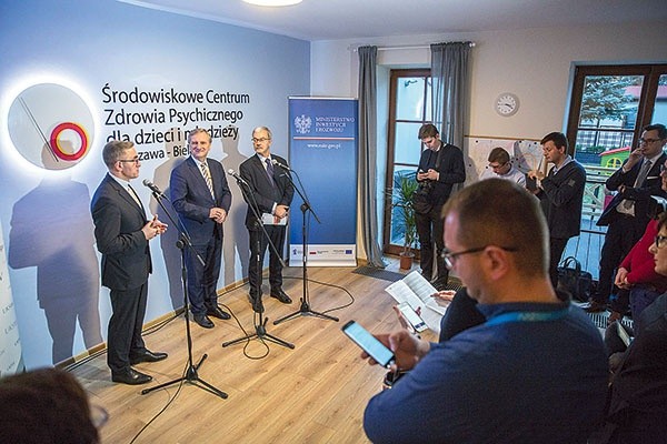 ▲	W otwarciu ośrodka wziął udział m.in. minister inwestycji i rozwoju Jerzy Kwieciński.