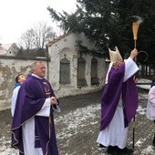 Poświęcenie dachu w Lutomierzu