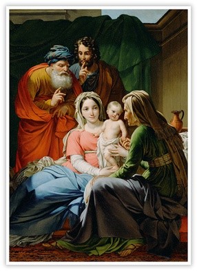 Joseph Paelinck "Święta Rodzina", olej na płótnie, ok. 1820 r. Getty Museum, Londyn