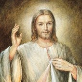 ▲	„Wymaluj obraz według rysunku, który widzisz, z podpisem: Jezu, ufam Tobie!” – usłyszała św. Faustyna 22 lutego 1931 roku.