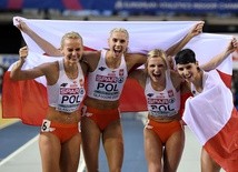 Polska sztafeta pań 4x400 m zdobyła w Glasgow złoty medal halowych mistrzostw Europy